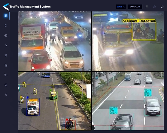 AI-driven traffic detection and violation monitoring